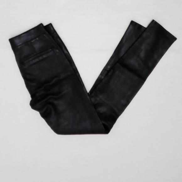 Helmut Lang Stretch Lambskin Leather Leggings - Picture 2 of 8